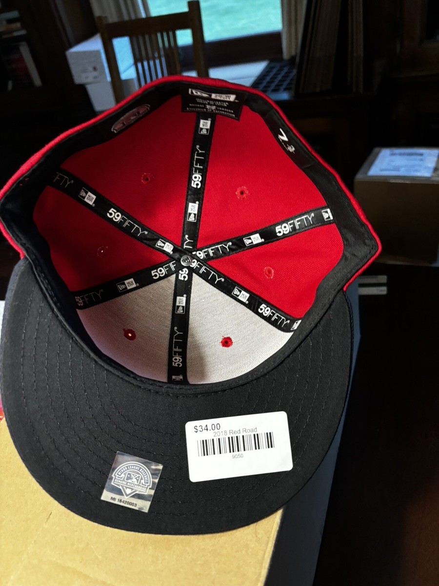New Era 59Fifty Red Lowell Spinners size 7 3/8 fitted baseball hat