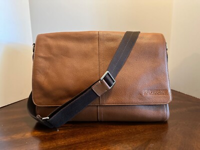 Coach Camden Brown Leather Unisex Messenger Handbag F70423 | eBay