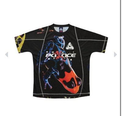 PALACE SKATEBOARDS FROGGER TECH JERSEY BLACK FROG LARGE | eBay