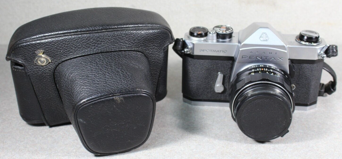 VTG Pentax Spotmatic SP 35MM SLR Camera with 50mm Super Takumar f1