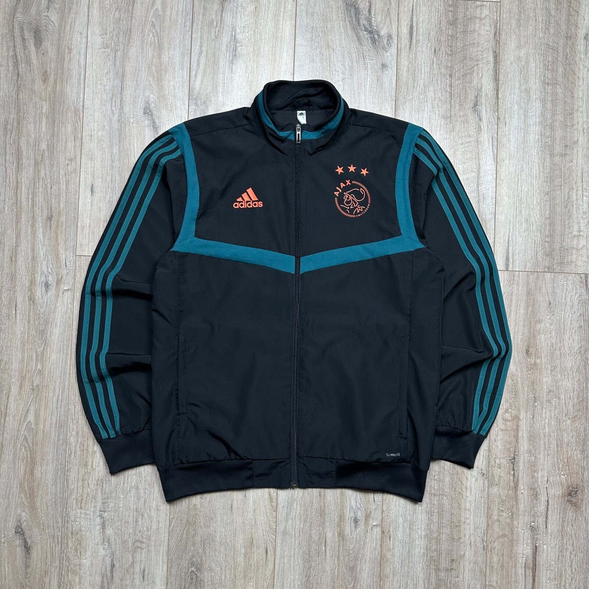 Adidas Ajax 2019-2020 Training Football Soccer Track Jacket Black