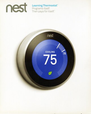 SEALED Google Nest 3rd Generation Learning Thermostat T3007ES