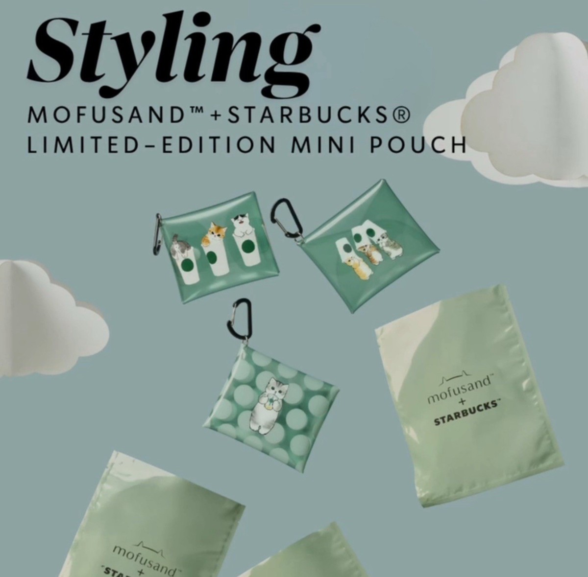 Starbucks Singapore x Mofusand Collaboration Pouches 🇸🇬✨ (Pick