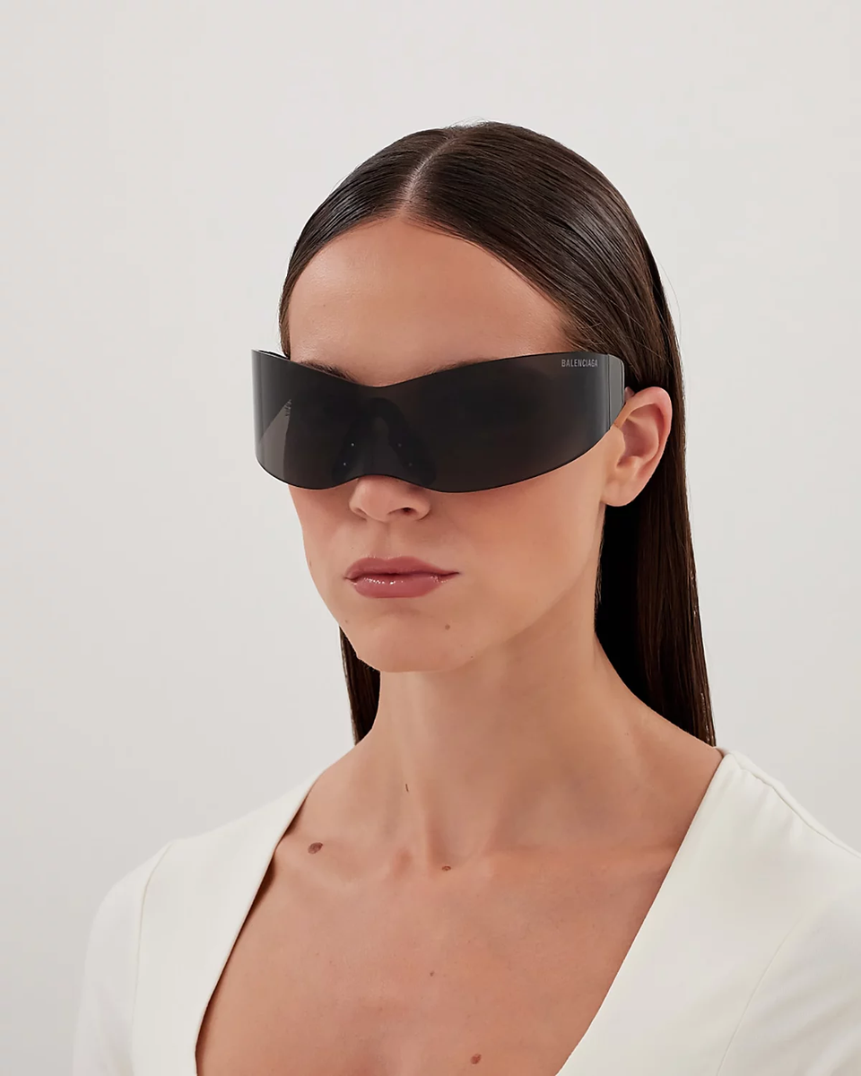 BALENCIAGA Panther Mask Sunglasses, 99mm NEW W/dust bag etc