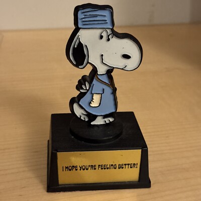 Vintage PEANUTS SNOOPY NURSE - I Hope Your Feeling Better - AVIVA