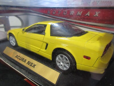 Acura NSX Yellow 1/18 Diecast Model Car by MOTORMAX 73140y for