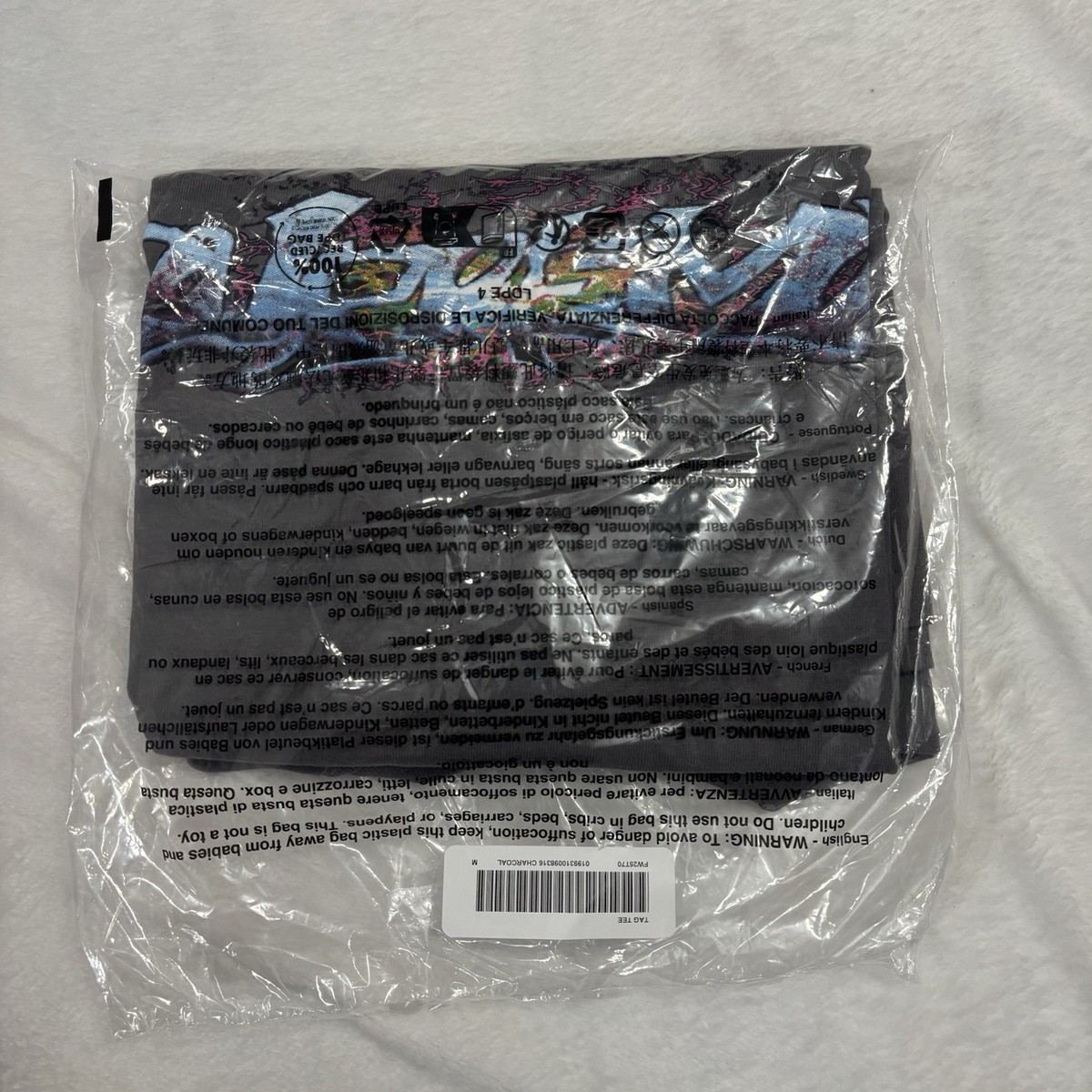 Supreme FW25 Tag Tee Charcoal Size M Medium Supreme Art Dealer