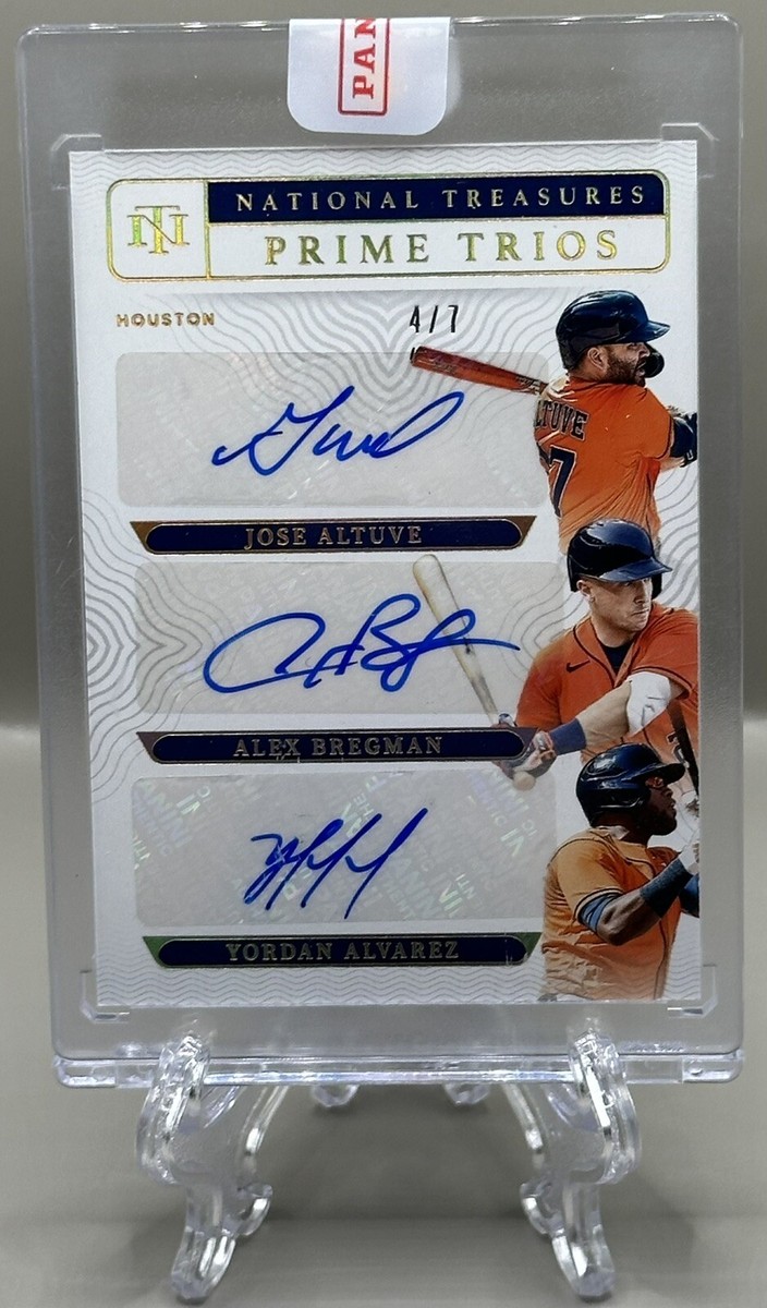 Jose Altuve/Alex Bregman/Yordan Alvarez 2022 National Treasures