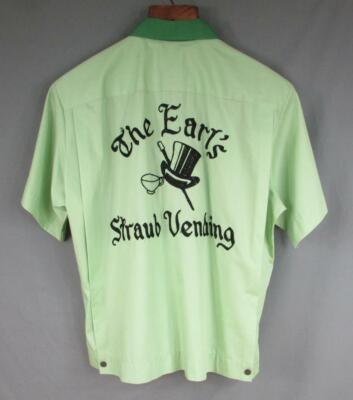 Vintage 1950s Hilton Bowling Shirt 2 Tone 'The Earls' Team M