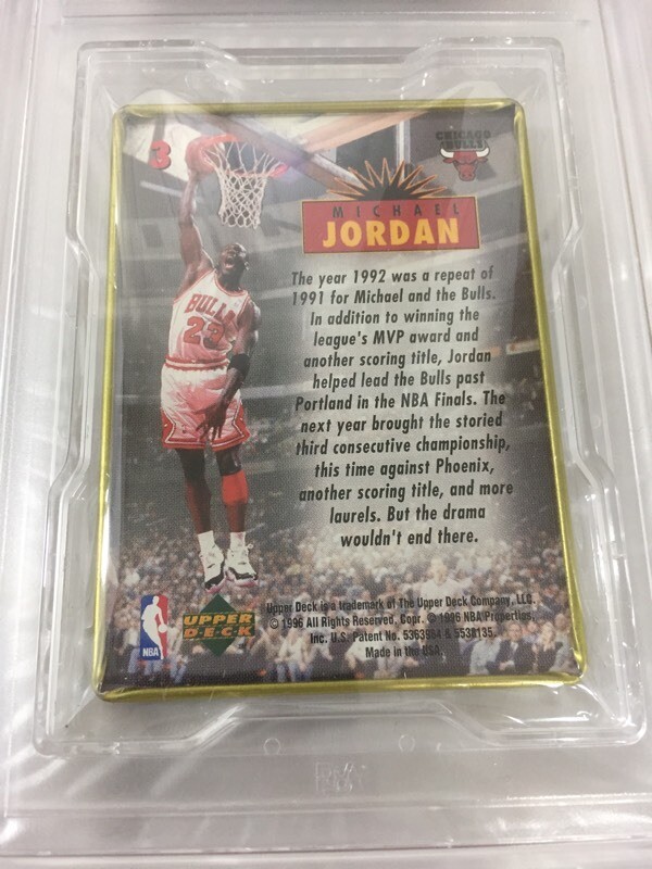 Michael Jordan Upper Deck Metal 1996 #3 PSA 9 Mint Chicago Bulls