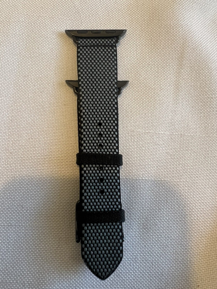 Apple Watch Hermès - 41mm Denim/Noir Toile H Single Tour Band | eBay