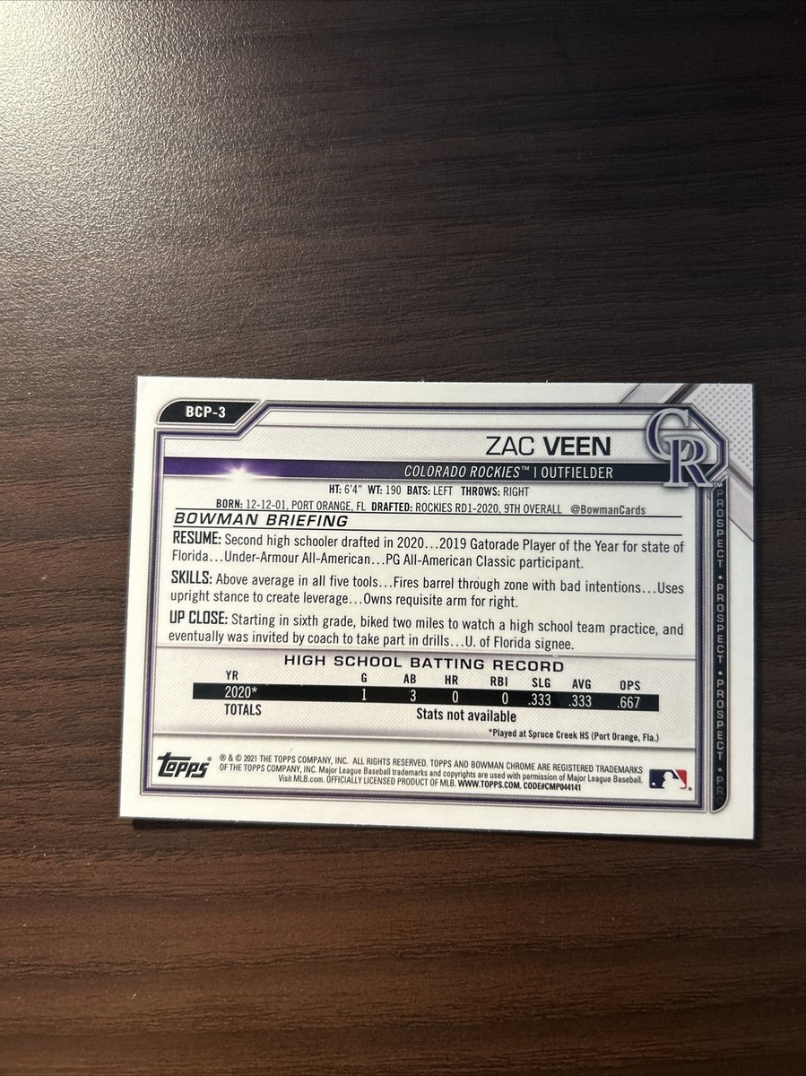 bowman2021 ZAC VEEN atomicrefractor auto 【公式通販】