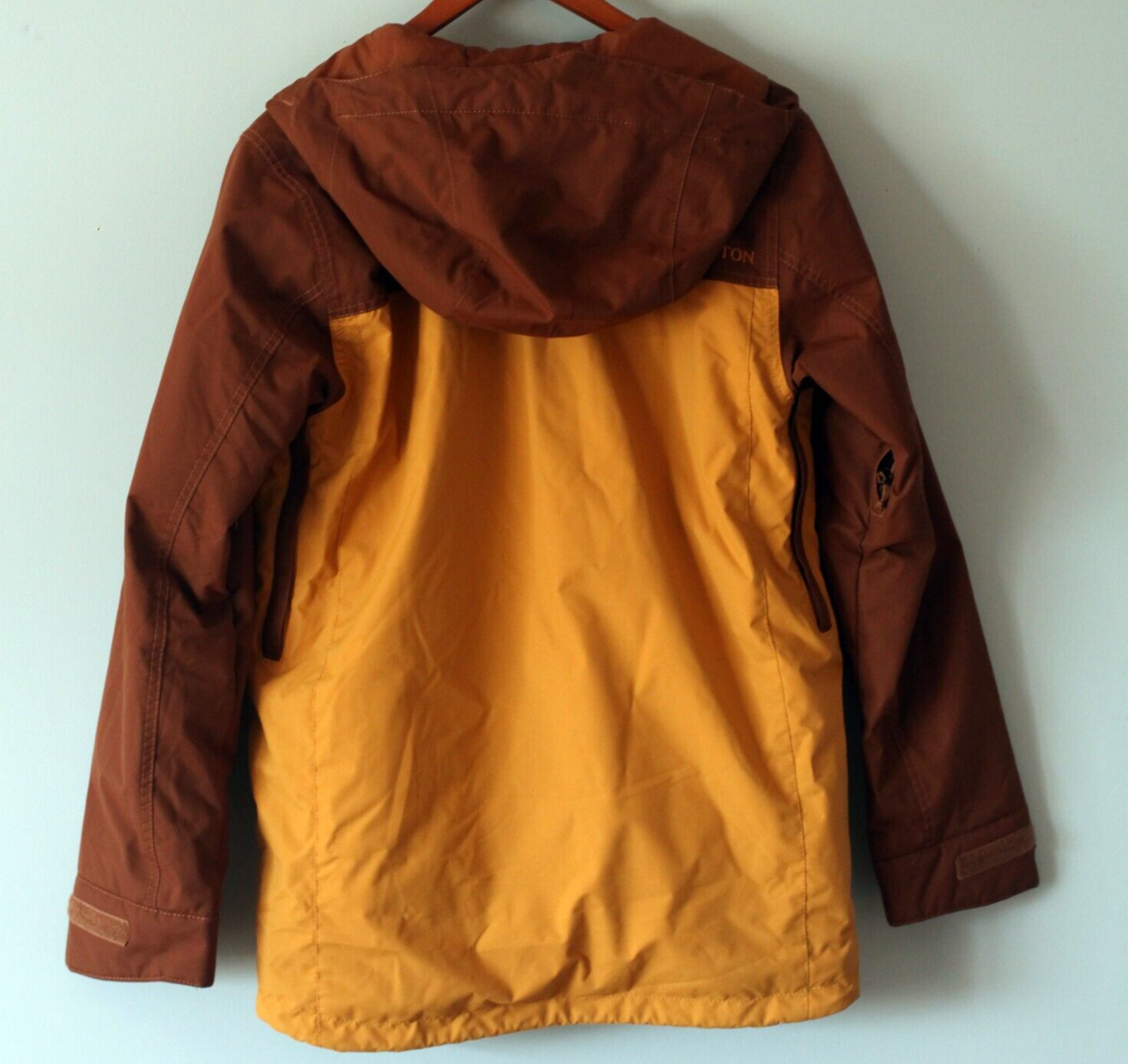 BURTON Covert Jacket Brown Yellow Men's XS Living Lining Parka