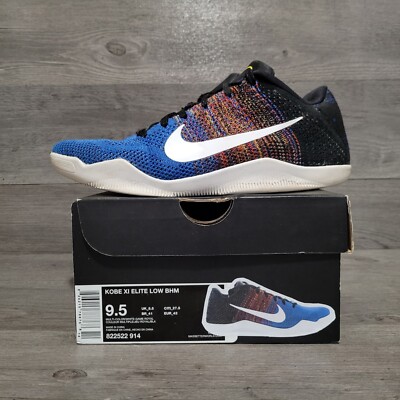 Nike Kobe 11 XI Elite Low BHM Mens Size 9.5 822522-914 Black