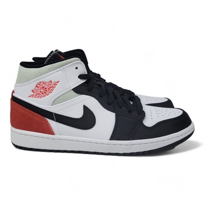 Nike Air Jordan 1 Mid SE Basketball Shoes Men's Size 10 Red Black