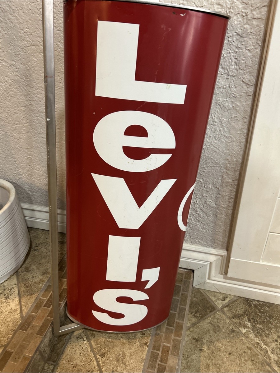 Levis Red Tab Jeans Store Display Sign Adverstising Metal 30” H | eBay