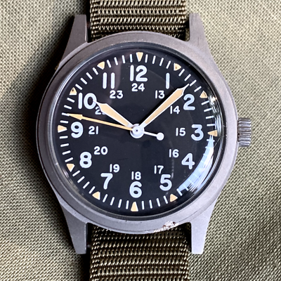 1982 Hamilton GG-W-113 Hack US Military Issued Stainless Steel