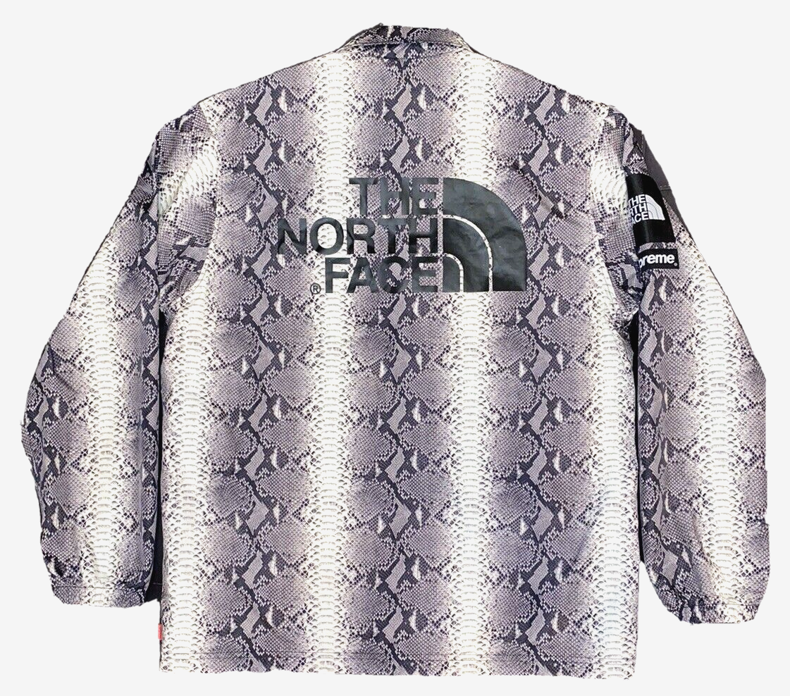 100% AUTHENTIC Supreme The North Face Snakeskin Taped Seam Coaches
