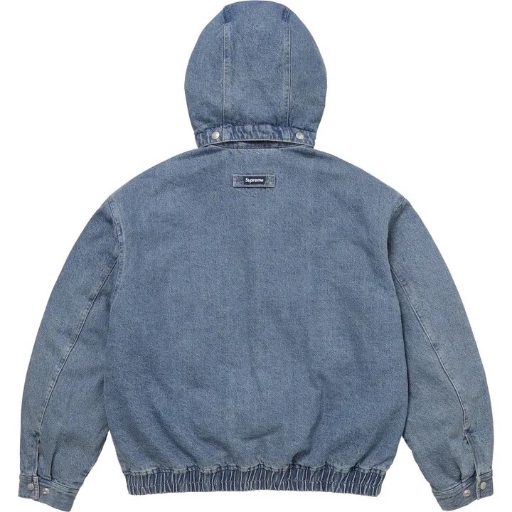 FW25 | Supreme Hooded Utility Jacket | Denim | M | IN STOCK | eBay