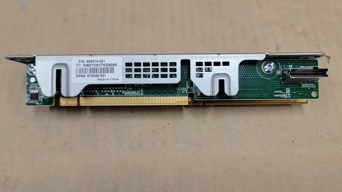 HP 875549-001 869514-001 HPE Secondaey riser board, 8x4/2x4 NVMe