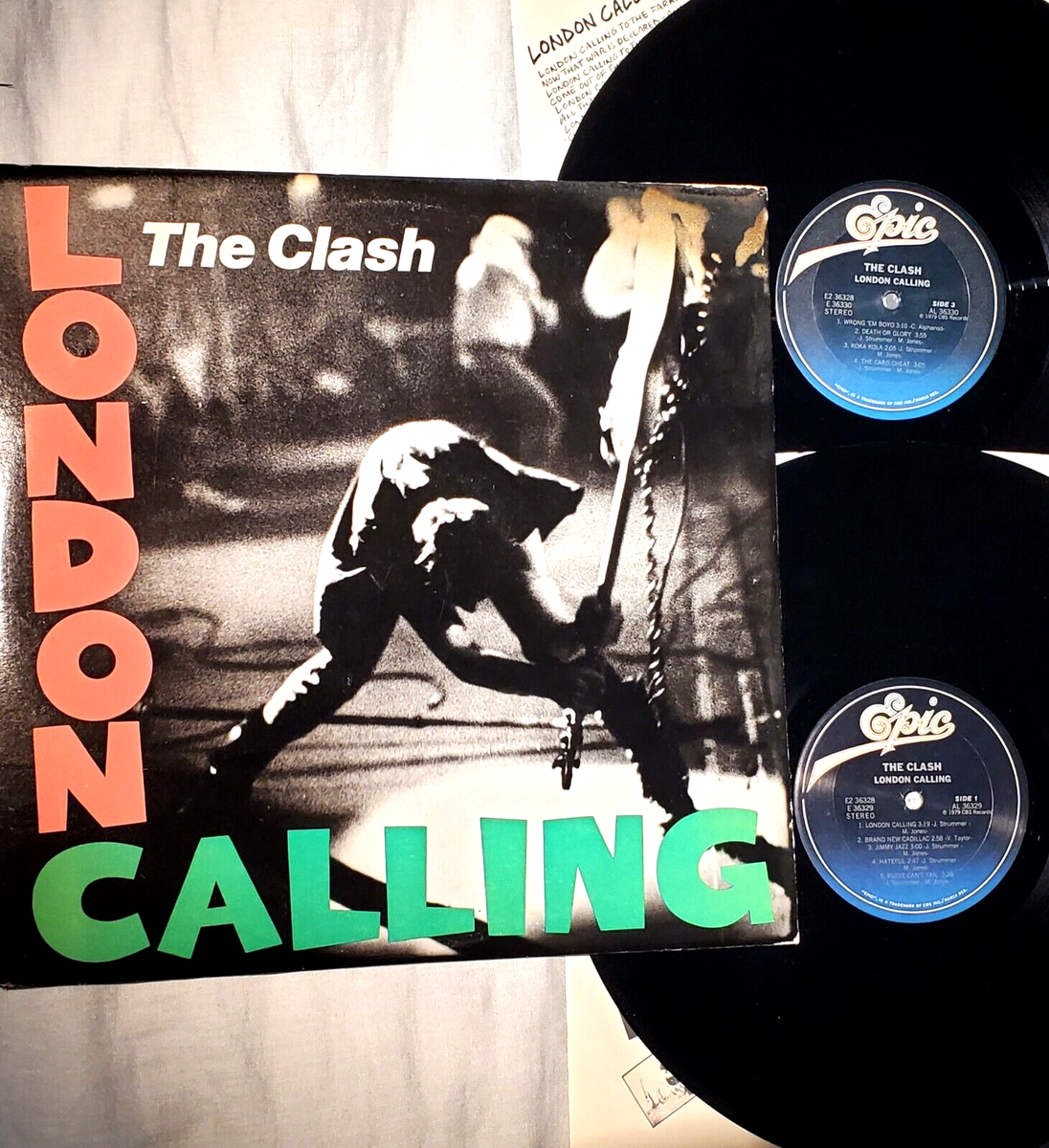 The Clash London Calling LP Joe Strummer Mick Jones 1979 Epic E2