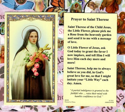 Saint Therese- Prayer to Saint Therese - Paperstock Holy Card