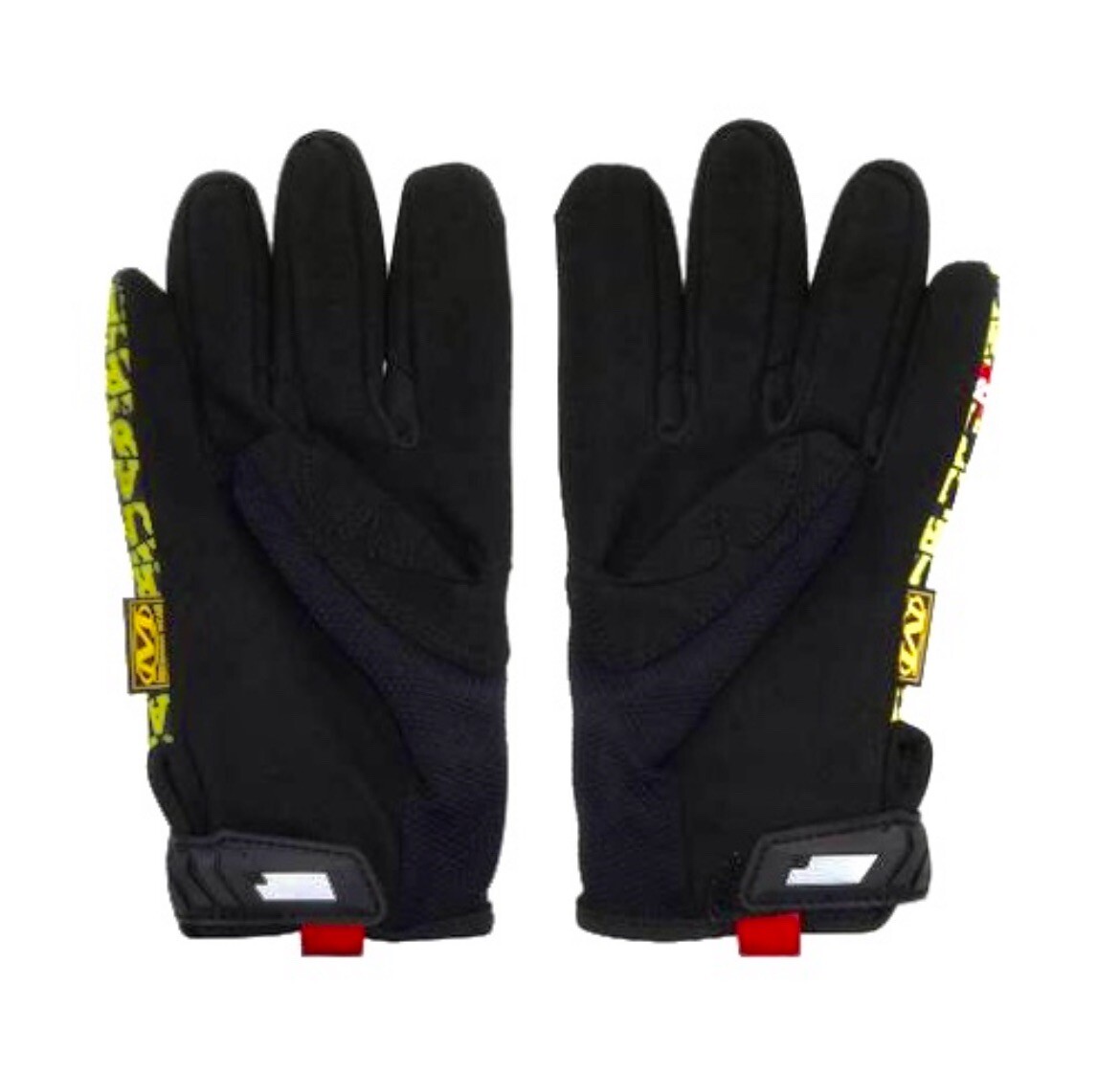 Supreme NY IRAK Allover Logo Print Mechanix Gloves Black Men's DS