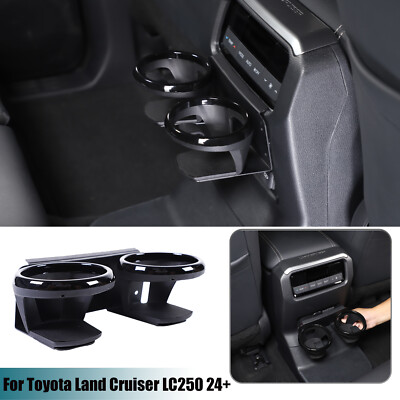 Carbon Steel Center Rear Armrest Cup Holder For Toyota Land
