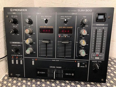 Pioneer DJ DJM-300 Black 2-Channel Professional DJ Mixer Tested