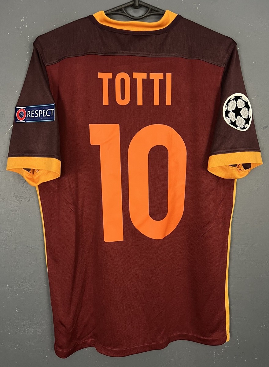 NIKE MEN'S AS ROMA 2015/2016 TOTTI #10 UEFA SOCCER FOOTBALL SHIRT