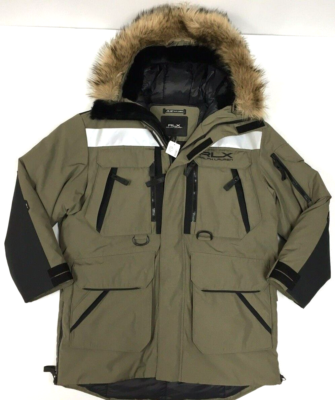 RLX Polo Ralph Lauren PrimaLoft Military Army Reflected Fur Jacket