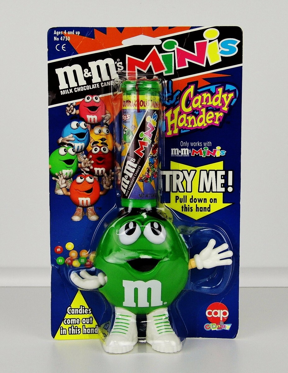 M&Ms Minis Green Candy Hander Dispenser by Cap Toys #4750 (1999