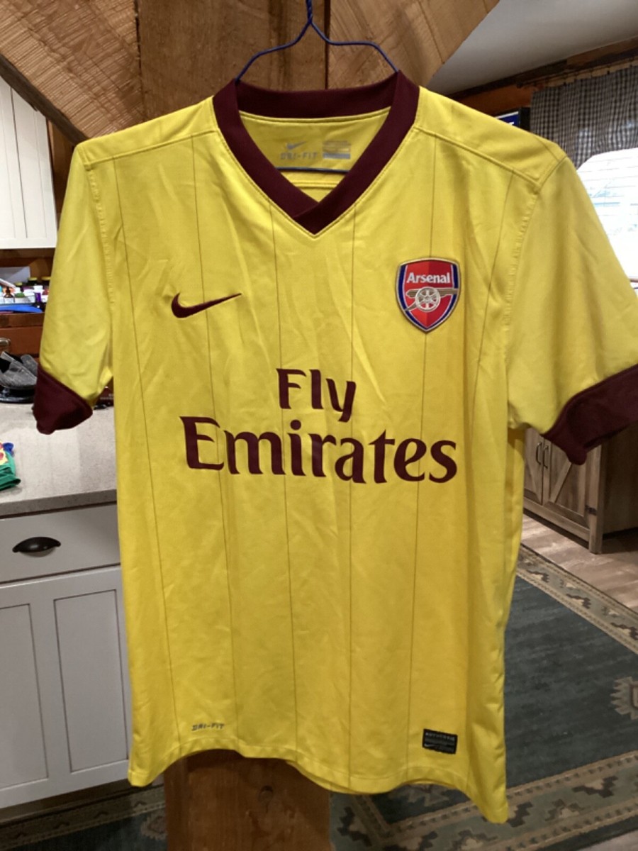 Rare Nike Fly Emirates Arsenal Dri-Fit Jersey Soccer Men's Size