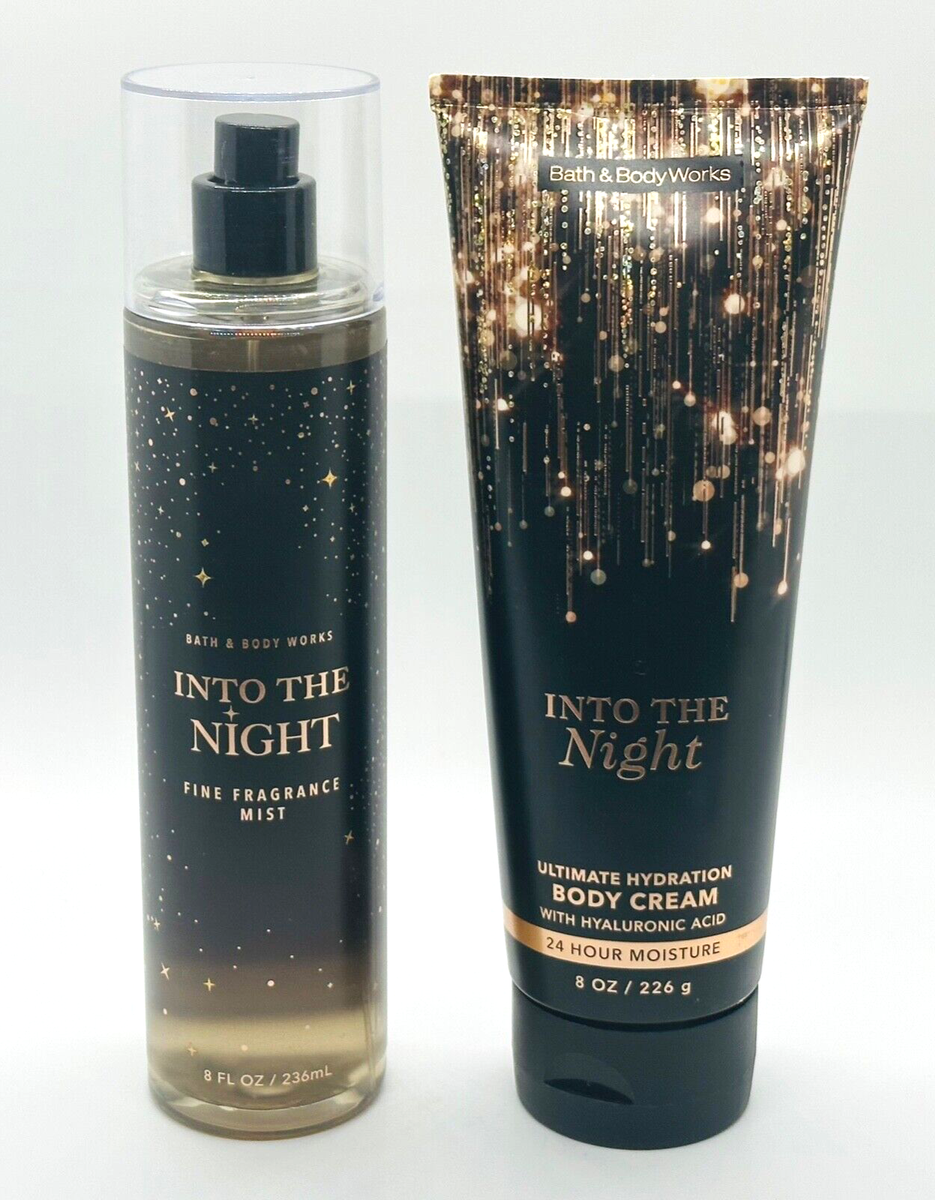 Bath & Body Works INTO THE NIGHT Body Cream & Fragrance Mist Gift