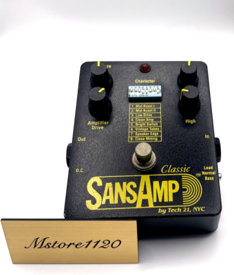 NYC Tech 21 SANSAMP CLASSIC Tube Amp Emulator Guitar Effects Pedal