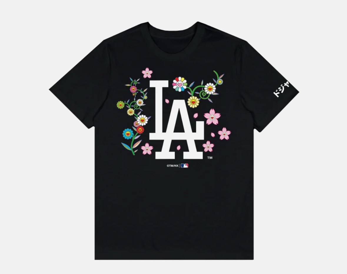 TAKASHI MURAKAMI MLB DODGERS TOKYO SERIES 2025 OHTANI BLACK T
