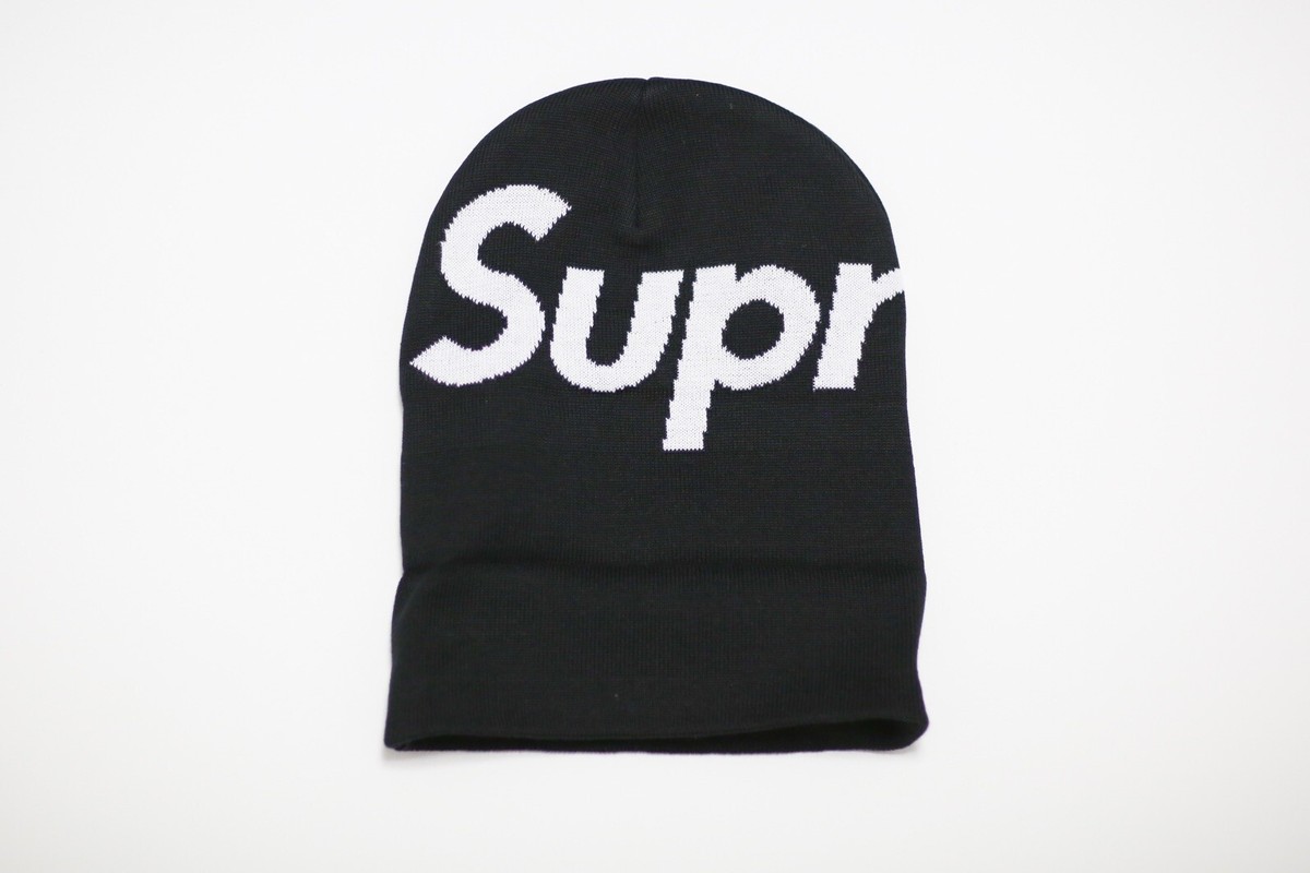 Supreme Big Logo Beanie Black | eBay