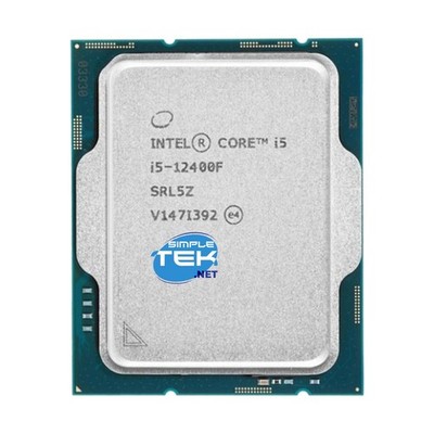 Intel Core I5 12400F LGA 1700 CPU Bulk Tray PC + Cooler Included