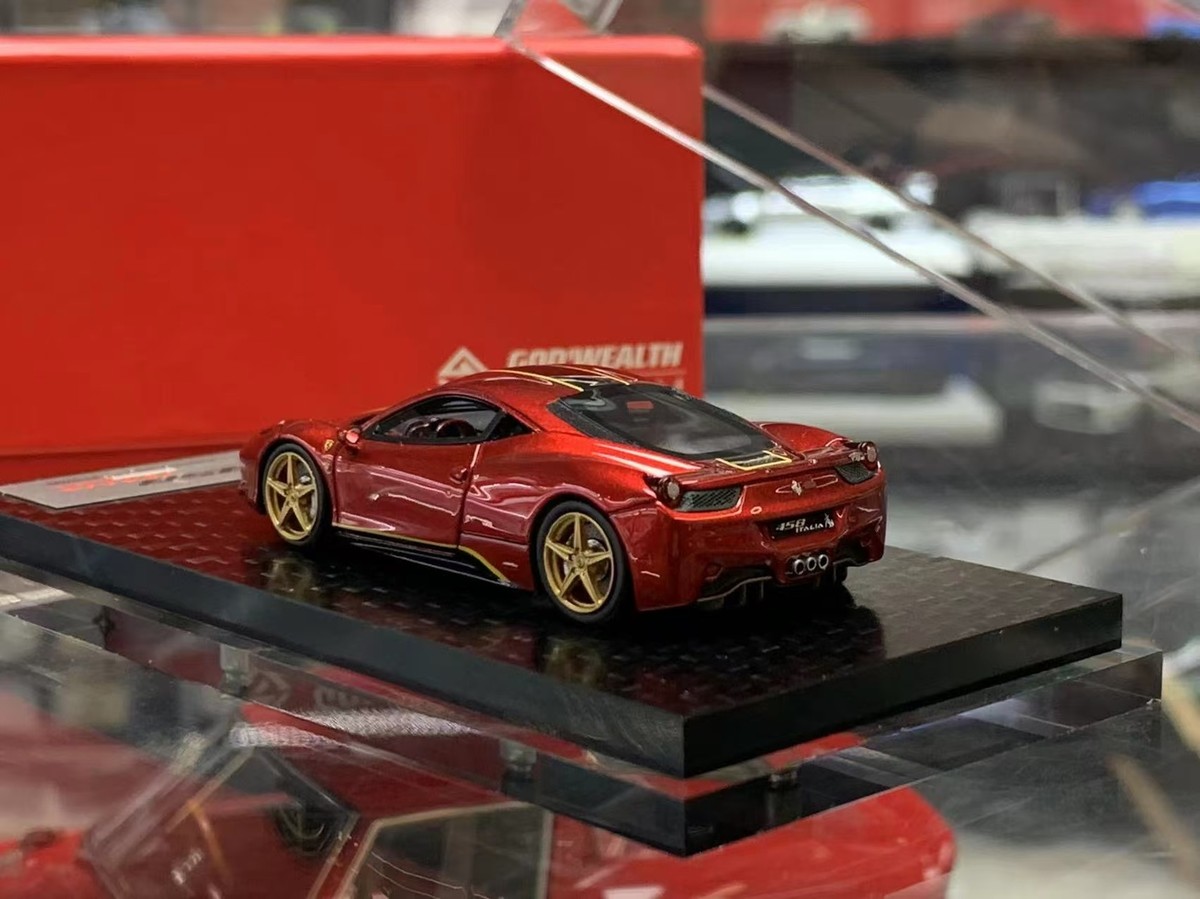 God'wealth 1/64 フェラーリ 458 イタリア ロッソコルサ God'wealth 1