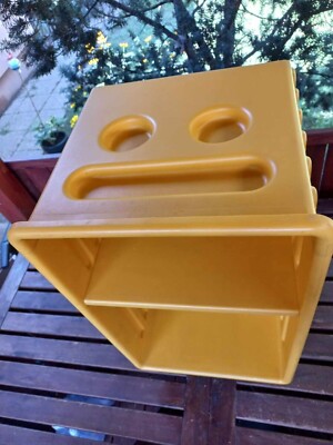 Vintage yellow IKEA Didrik bedside trolley | eBay