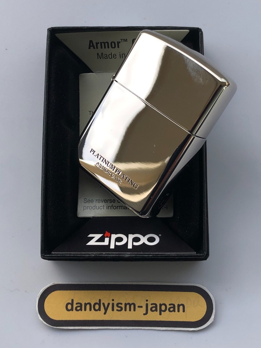 Zippo Lighter Armor Case Titanium Coating Platinum Plating Silver