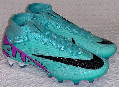 NIKE Air Mercurial Superfly 9 Elite AG Hy Turquoise Soccer Cleats