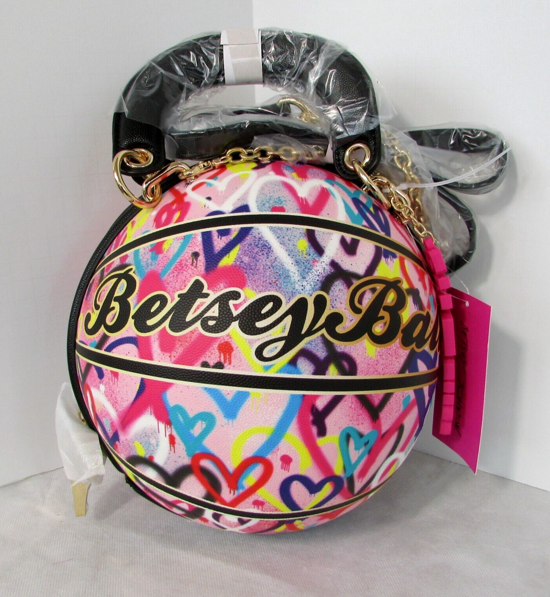 Betsey Johnson Kitsch Betsey-Ball Basketball Top Handle Crossbody