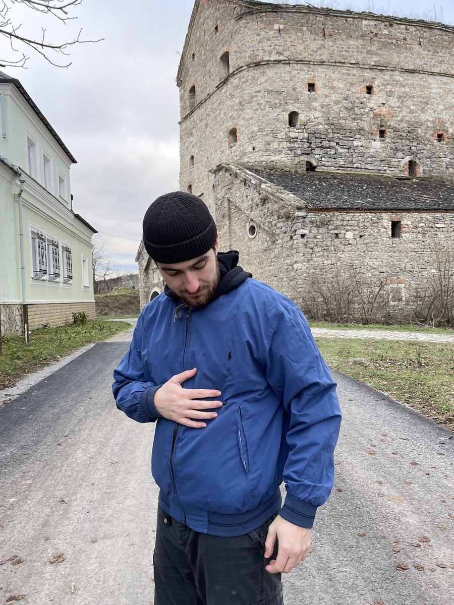 Vintage 00s Polo ralph Lauren Jacket Blue/black Two Side | eBay