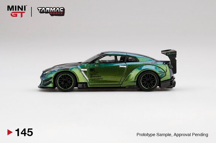 MINI GT 145 Nissan GT-R Tarmac Works LB Magic Green LHD MINIGT | eBay