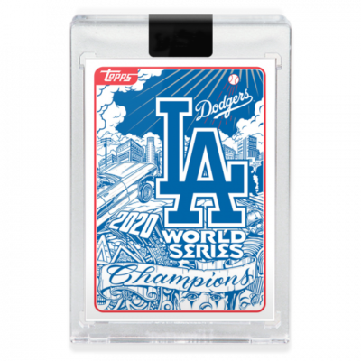 2020 Topps 2020 Artist Mr Cartoon Los Angeles Dodgers World Series