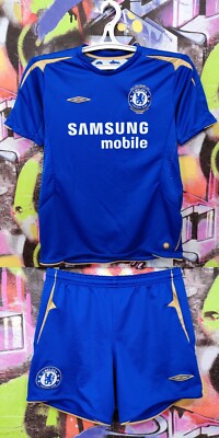 100 Years Chelsea 2005 2006 Home Football Soccer Kit Shorts Jersey