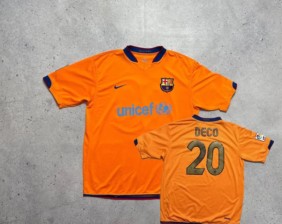 Nike FC Barcelona Deco #20 2006/2008 Vintage Soccer Jersey | eBay