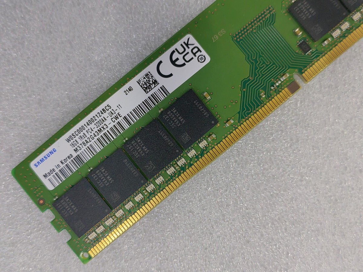 Samsung 16GB DDR4 3200 1Rx8 PC4-3200AA-UA3 PC4-25600 288pin