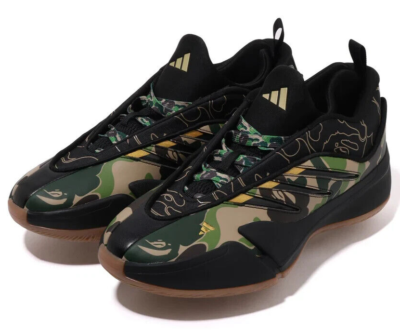 A Bathing Ape BAPE x Adidas Dame 9 Green JH6358 Size 9.5 NEW | eBay